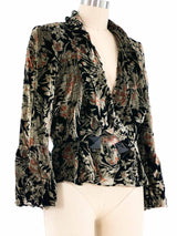 John Galliano Floral Velvet Jacket Jacket arcadeshops.com