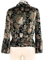 John Galliano Floral Velvet Jacket Jacket arcadeshops.com