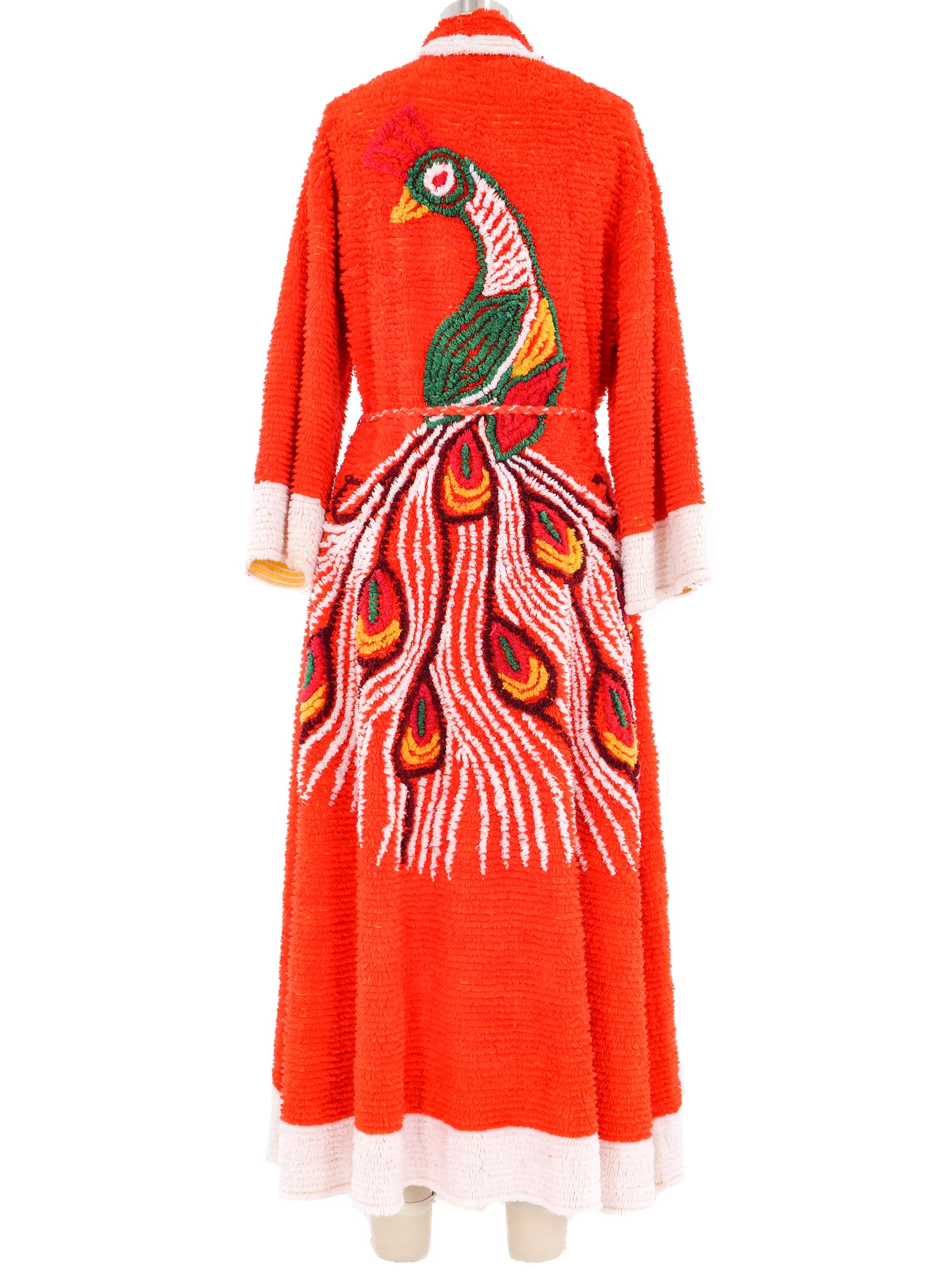 Chenille Peacock Robe