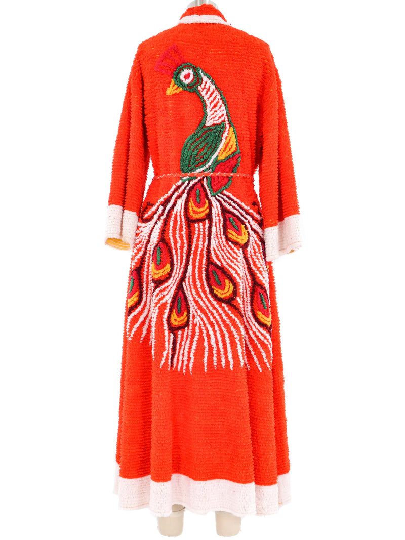 Chenille Peacock Robe Jacket arcadeshops.com