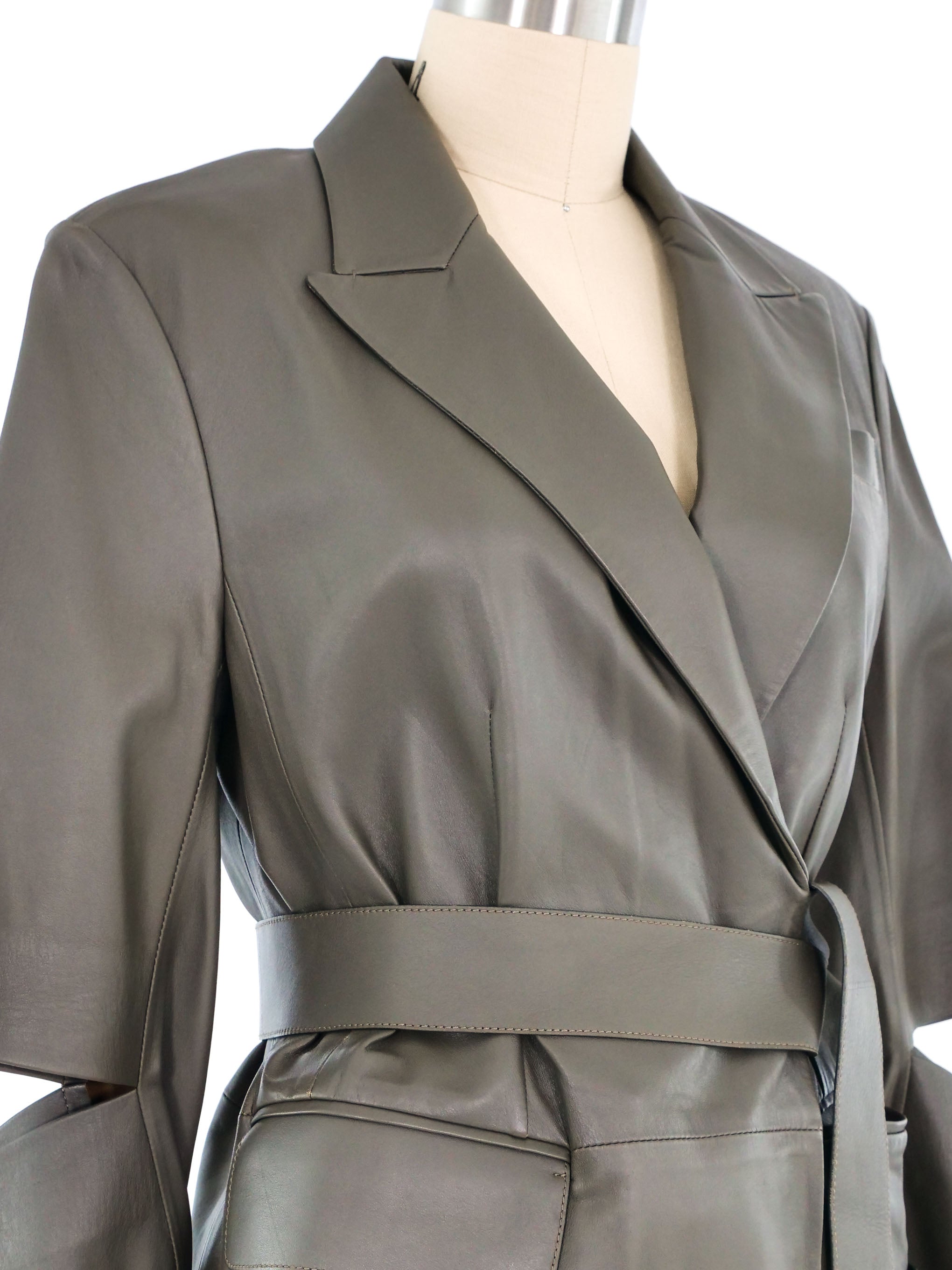 Sonia Rykiel Cut Leather Blazer Sonia Rykiel Cut Leather Blazer