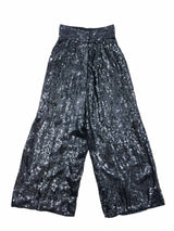 Black Sequin Palazzo Pants Bottom arcadeshops.com