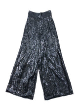 Black Sequin Palazzo Pants Bottom arcadeshops.com