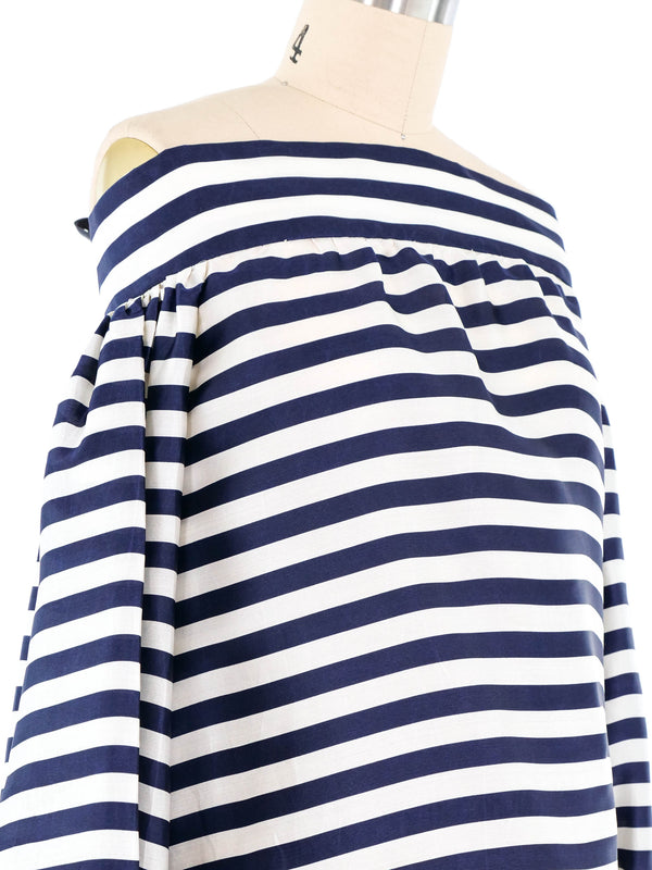 Oscar de la Renta Striped Off The Shoulder Top Top arcadeshops.com