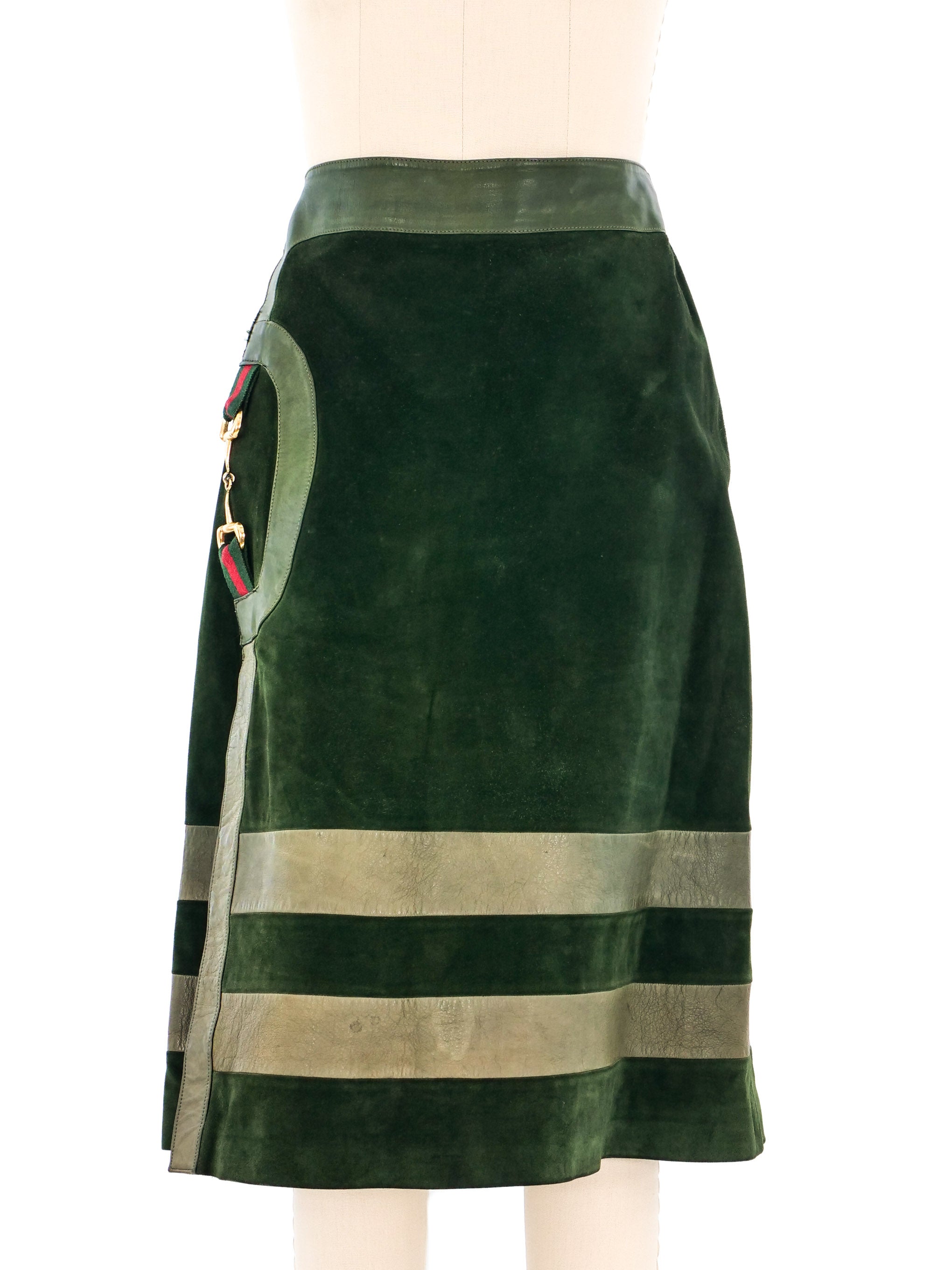 1970s Gucci Suede Skirt