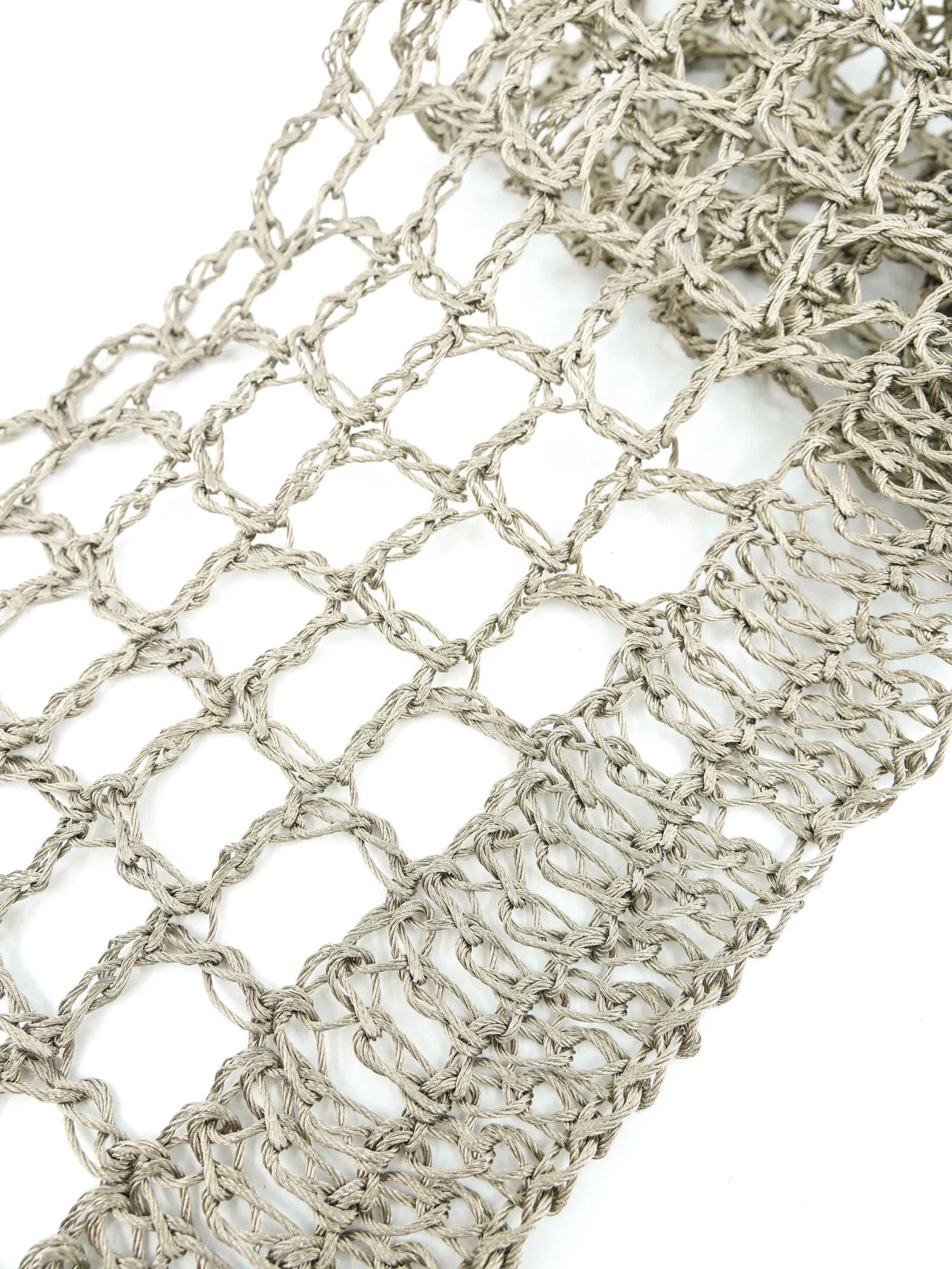Oversize Metal Wire Crochet Belt