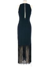 1980s Ann Lawrence Fringe Trim Dress Dress arcadeshops.com