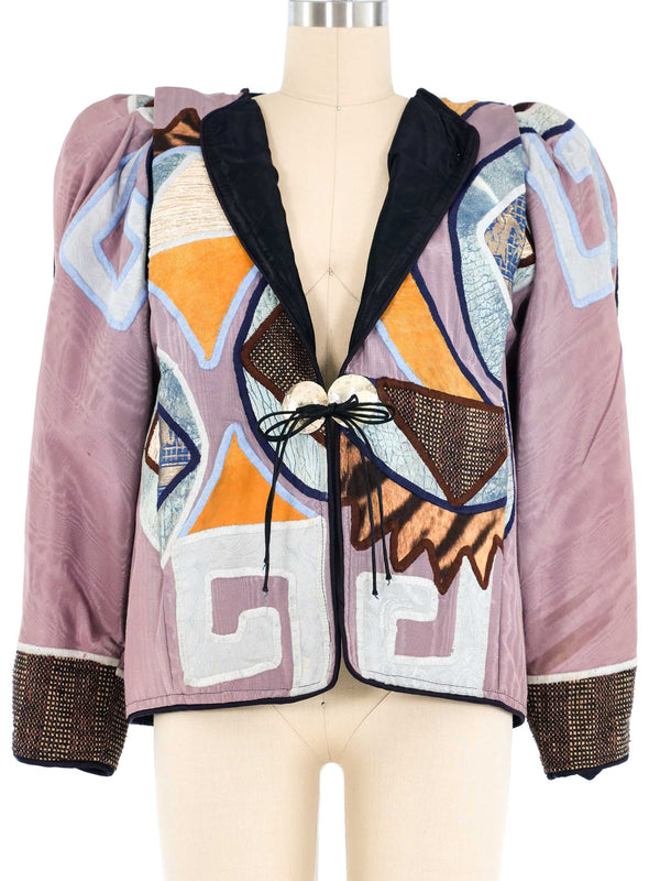Judith Roberts Art To Wear Patchwork Jacket Jacket arcadeshops.com
