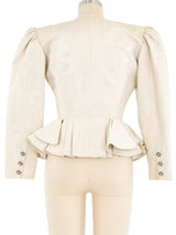Ungaro Metallic Peplum Jacket Jacket arcadeshops.com