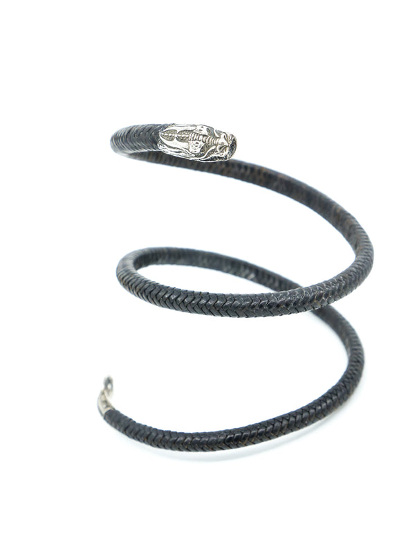 Leather Dragon Coil Armband Jewelry arcadeshops.com