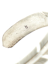 Modern Silver Feather Hoop Earrings Jewelry arcadeshops.com