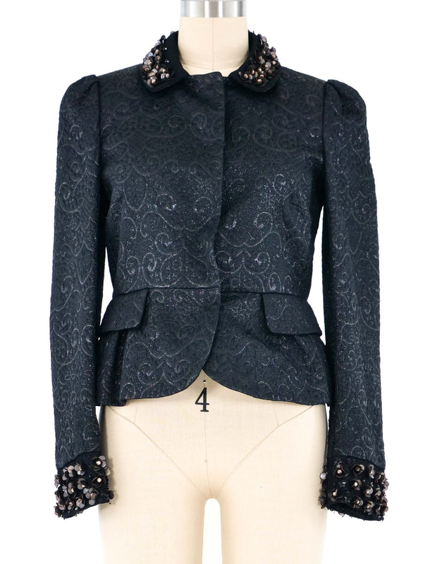 Valentino Embellished Brocade Jacket Jacket arcadeshops.com