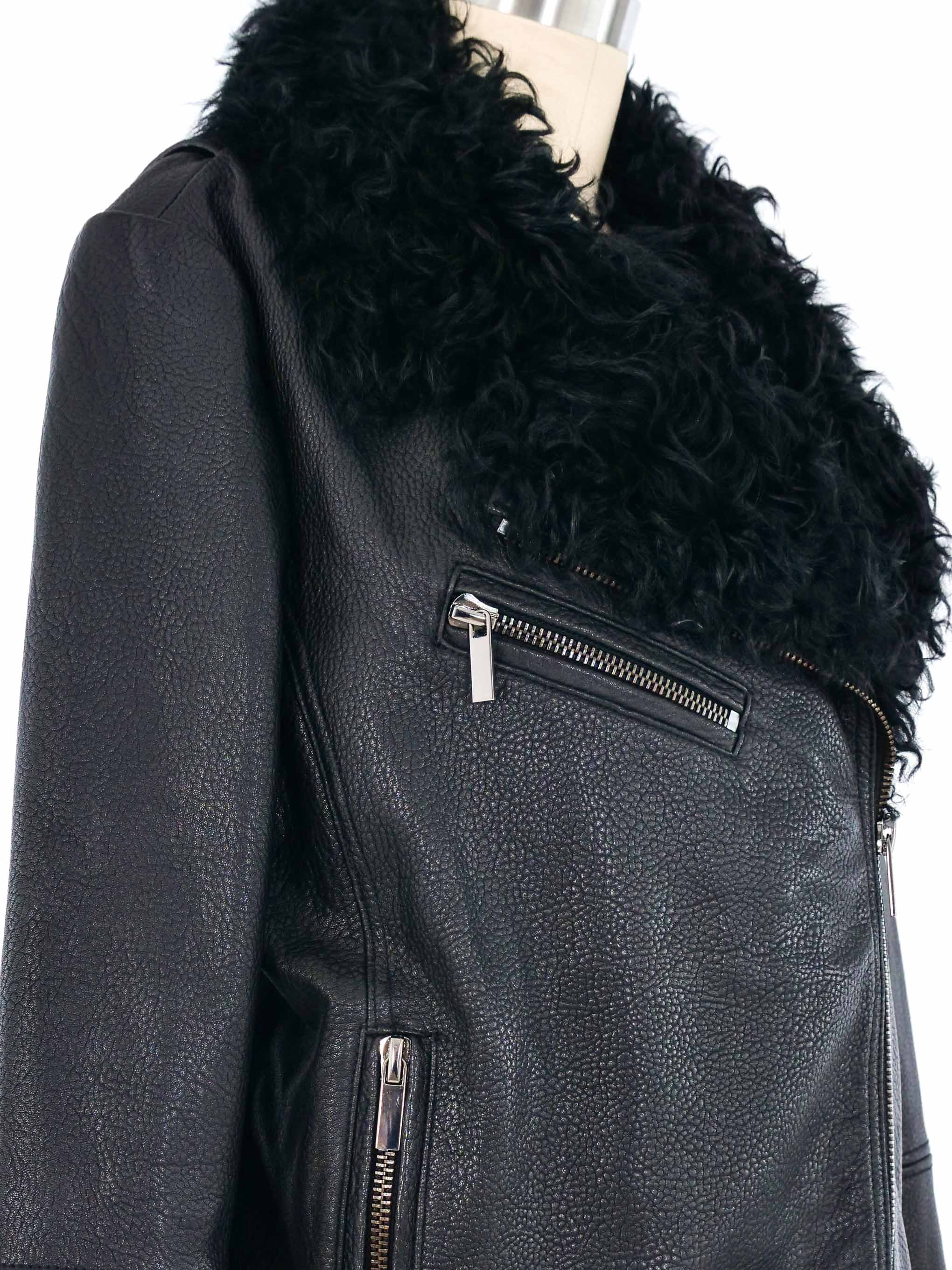 Badgley mischka discount leather jacket furt