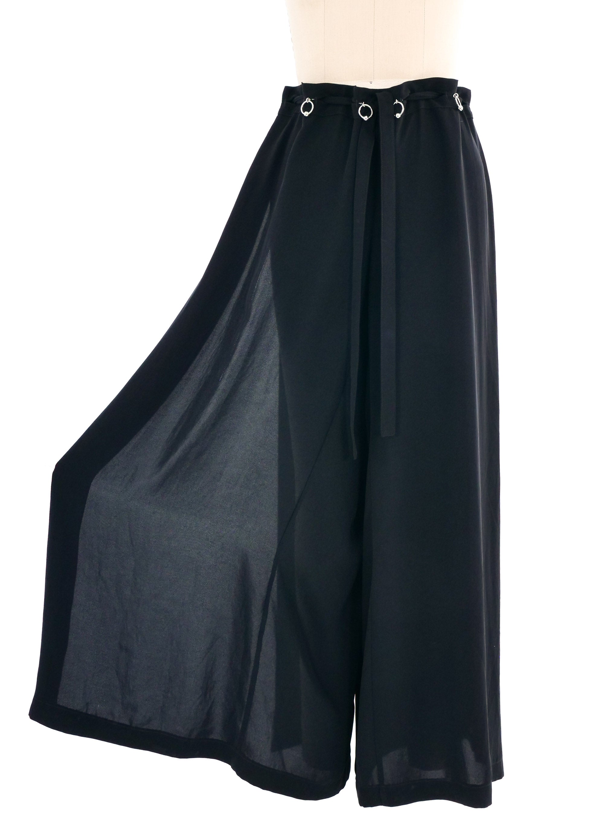 Buy Women Black High Waist Wide Leg Pants Online at Sassafras