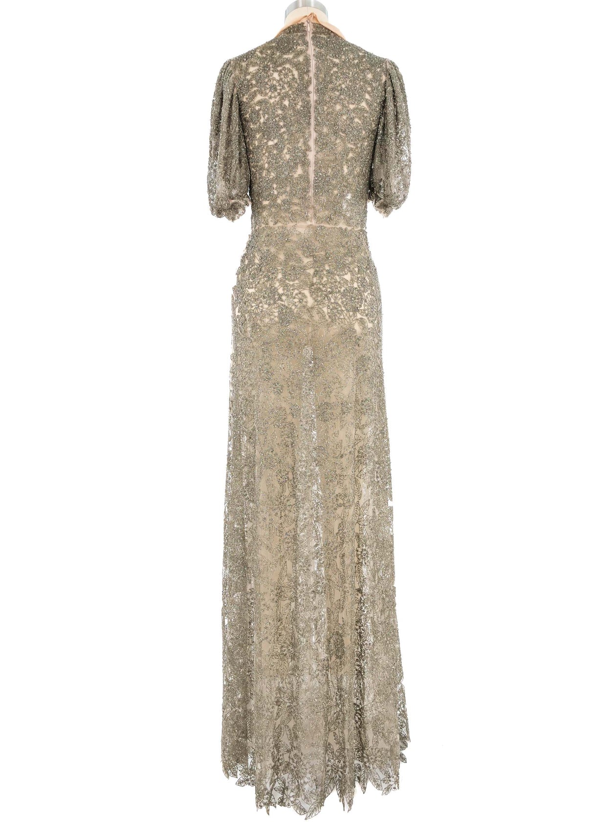 chinese dress ladies Valentino 2003 Sheer Sequin Dress – Anteactus main image 0