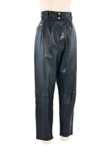 Alaia Leather Motorcycle Pants Bottom arcadeshops.com
