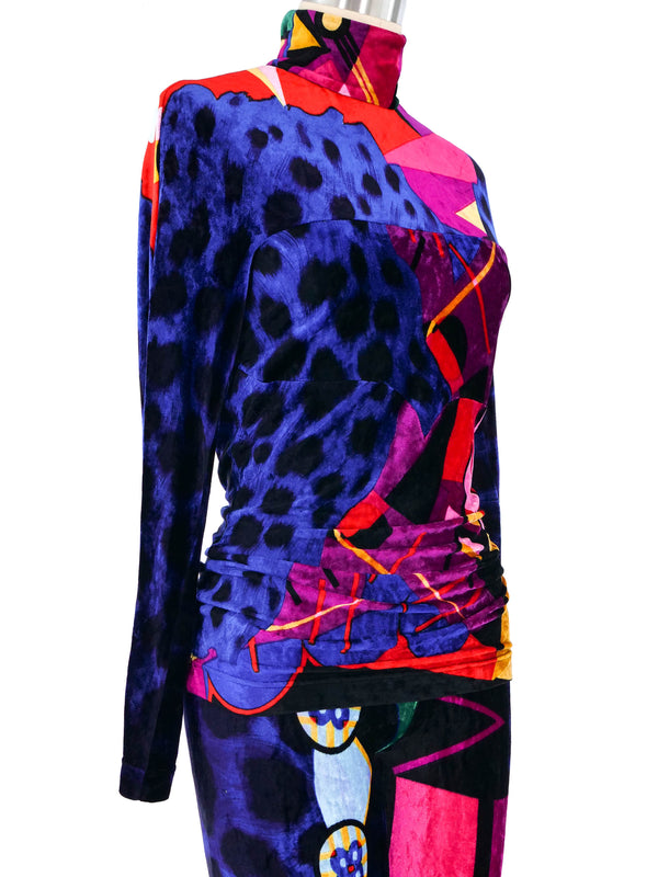 1993 Gianni Versace Stretch Velvet Ensemble Suit arcadeshops.com