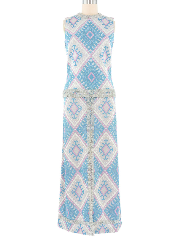 1960s Koret Metallic Brocade Ensemble Suit arcadeshops.com