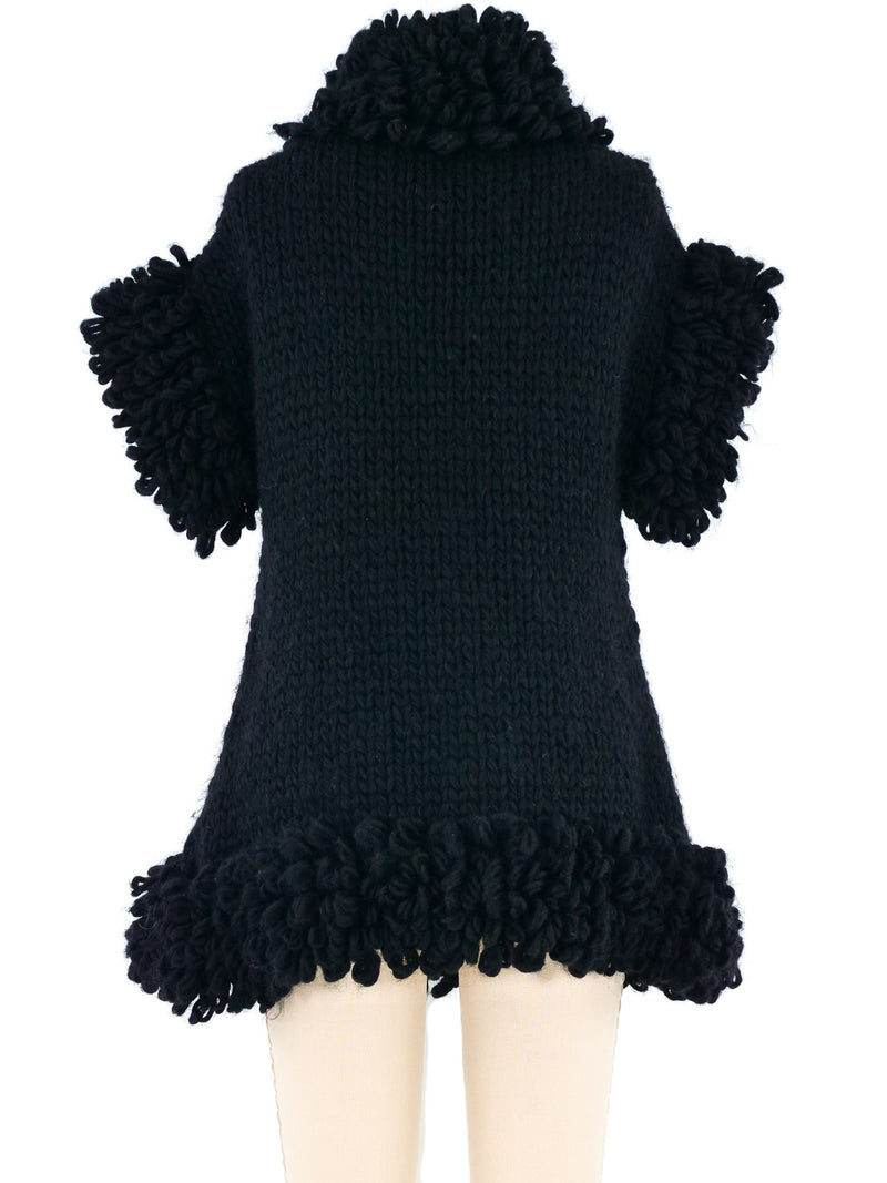 Yohji Yamamoto Chunky Knit Short Sleeve Jacket Jacket arcadeshops.com
