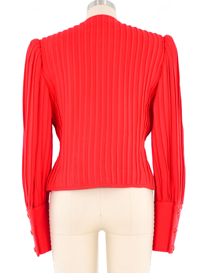 David Hayes Pleated Crop Jacket Jacket arcadeshops.com