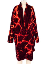 Norma Kamali Tie Dye Velvet Jacket Jacket arcadeshops.com