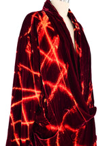 Norma Kamali Tie Dye Velvet Jacket Jacket arcadeshops.com