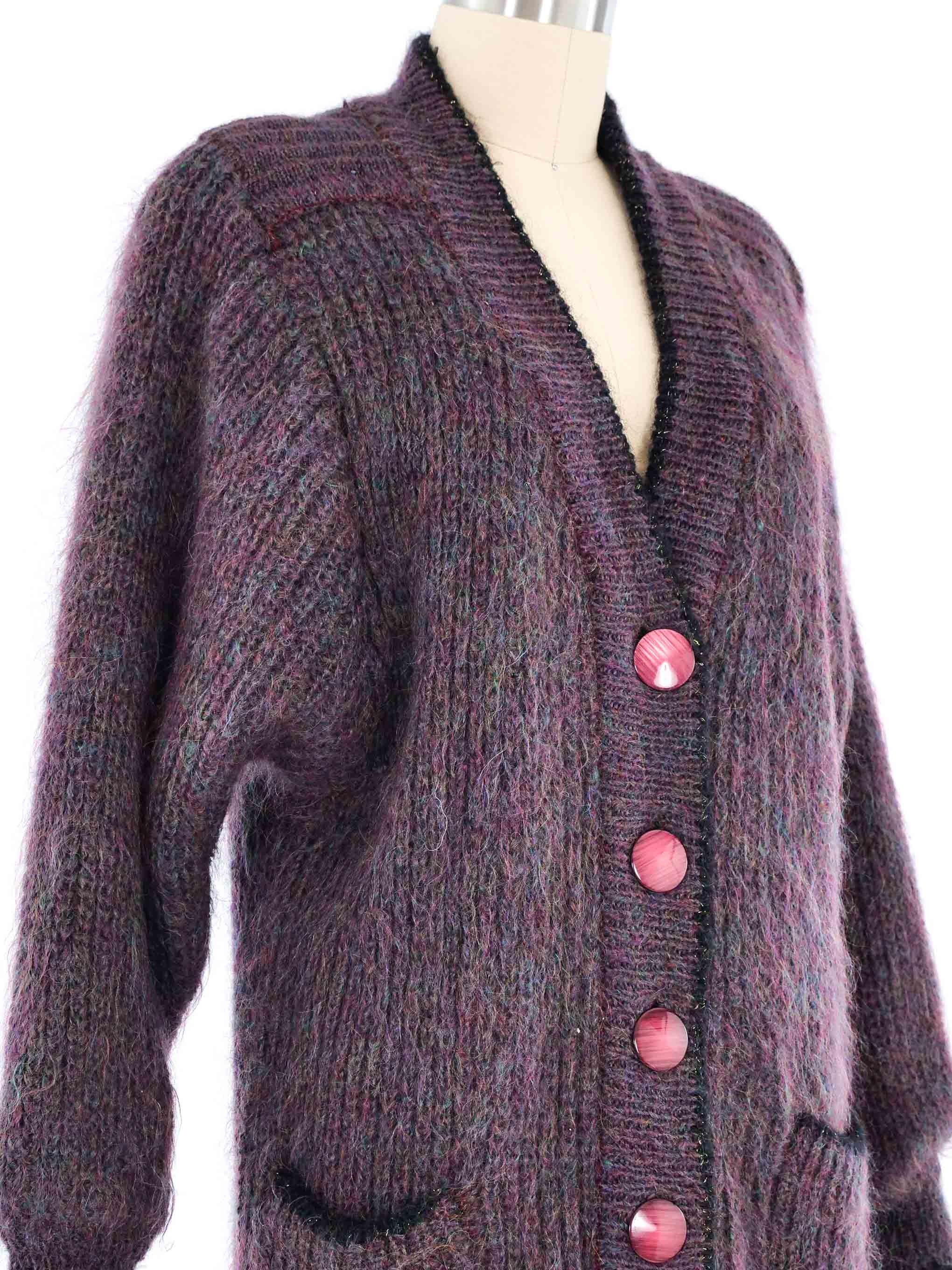 トップス allege 21aw mohair cardigan Printed mohair cardigan