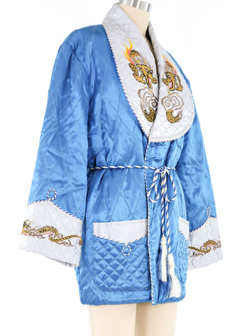 Quilted Dragon Smoking Jacket