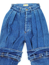 Boot Buckled High Waist Denim Bottom arcadeshops.com