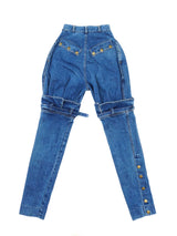 Boot Buckled High Waist Denim Bottom arcadeshops.com