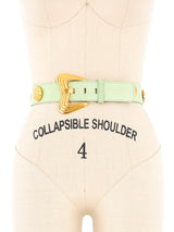 Escada Mint Suede Belt Accessory arcadeshops.com