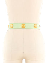 Escada Mint Suede Belt Accessory arcadeshops.com