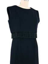 Norman Norell Beaded Fringe Dress Ensemble Suit arcadeshops.com