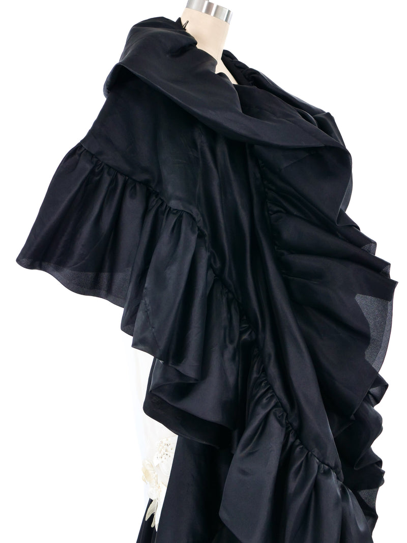 Ruben Panis Dimensional Gown with Shawl Dress arcadeshops.com