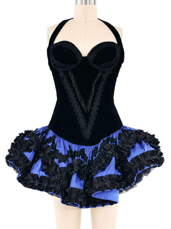 David Fielden Velvet Bustier Dress Dress arcadeshops.com