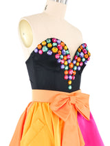 David Fielden Colorblocked Skirt Ensemble Suit arcadeshops.com