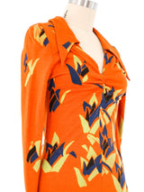 Dries Van Noten Printed Wool Top Top arcadeshops.com