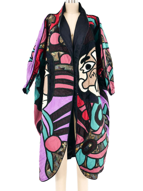 Judith Roberts Art To Wear Patchwork Overcoat Outerwear arcadeshops.com