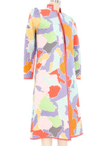 Mary McFadden Printed Dress and Robe Ensemble Suit arcadeshops.com