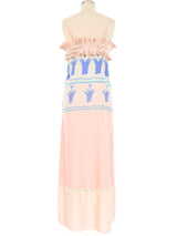 Zandra Rhodes Pastel Ruffle Slip Dress Dress arcadeshops.com