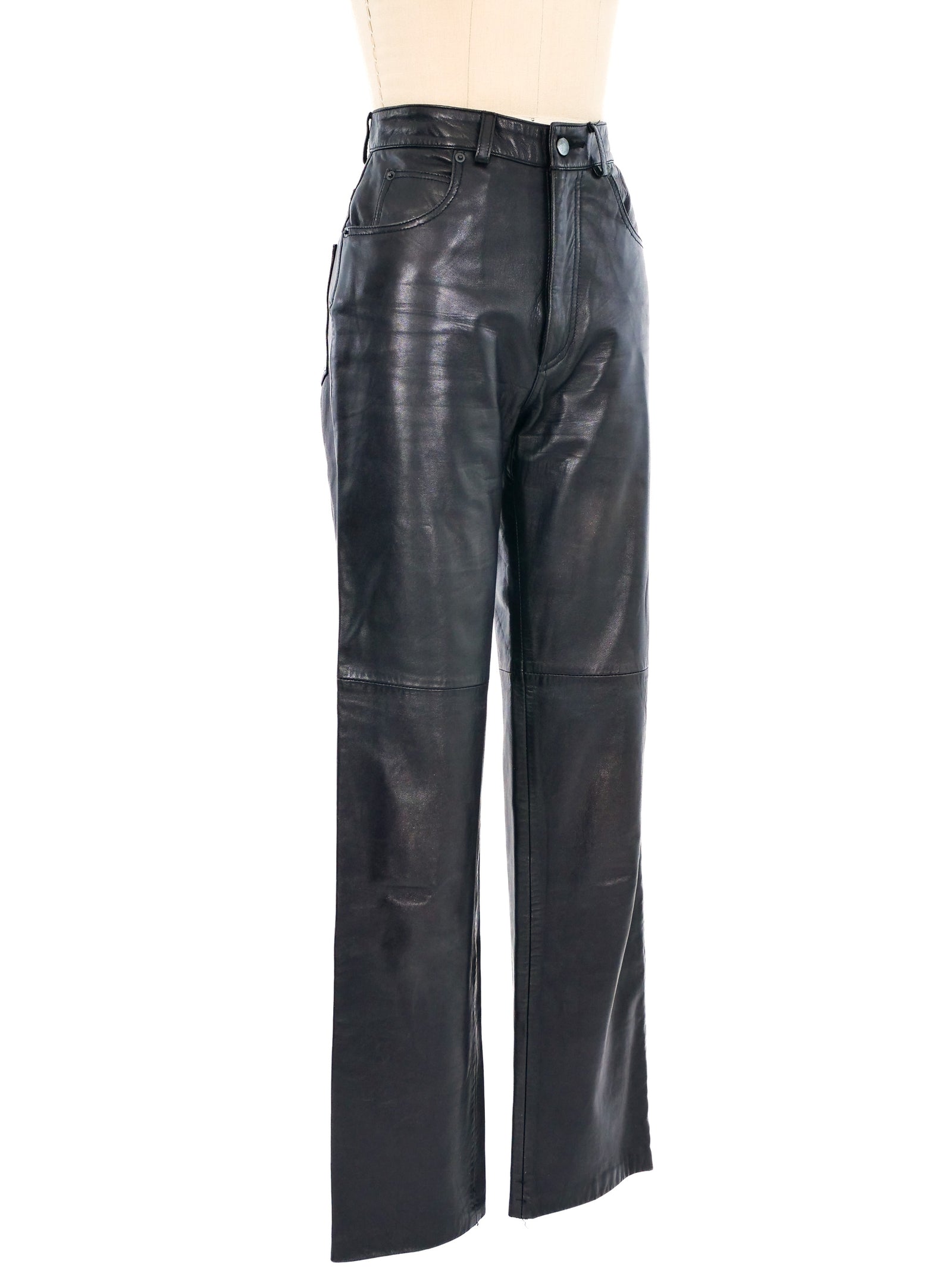 1990s North Beach Leather Pants