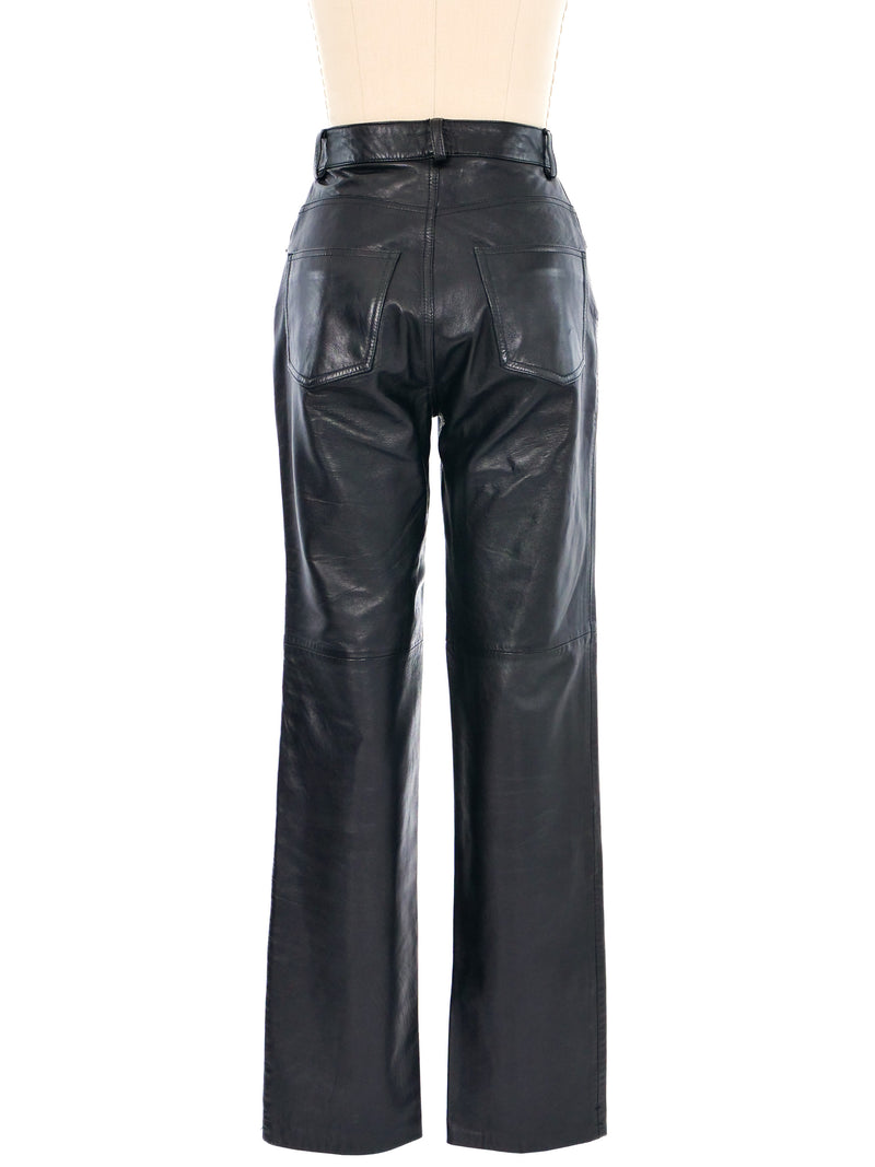 1990s North Beach Leather Pants Bottom arcadeshops.com