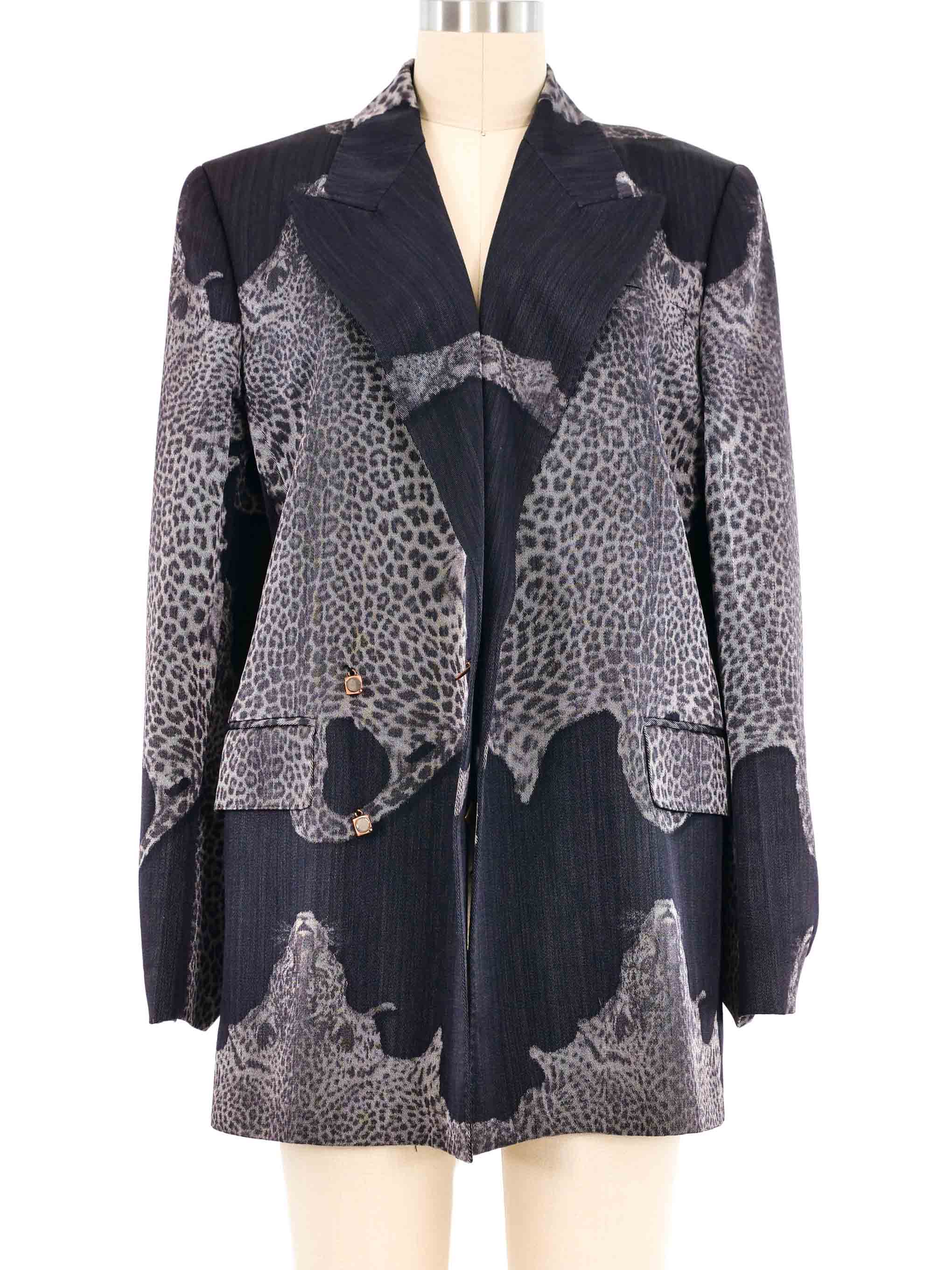 Jean Paul Gaultier Pelt Printed Blazer