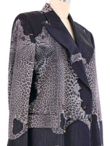 Jean Paul Gaultier Pelt Printed Blazer Jacket arcadeshops.com