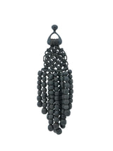 Crochet Lava Stone Fringe Earrings Accessory arcadeshops.com