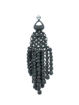 Crochet Lava Stone Fringe Earrings Accessory arcadeshops.com