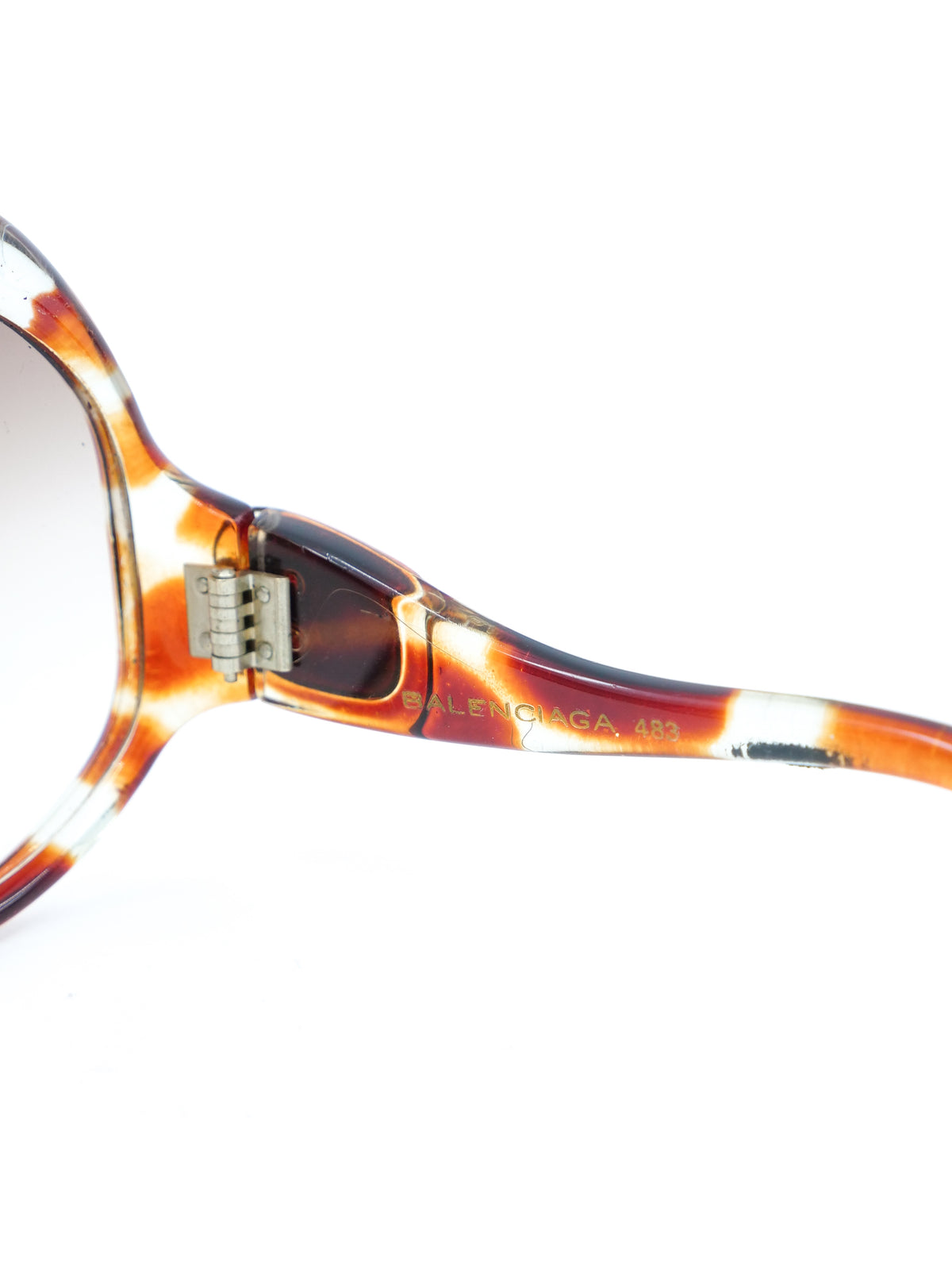 1970s Balenciaga Oversized Tortoise Shell Sunglasses display picture 2