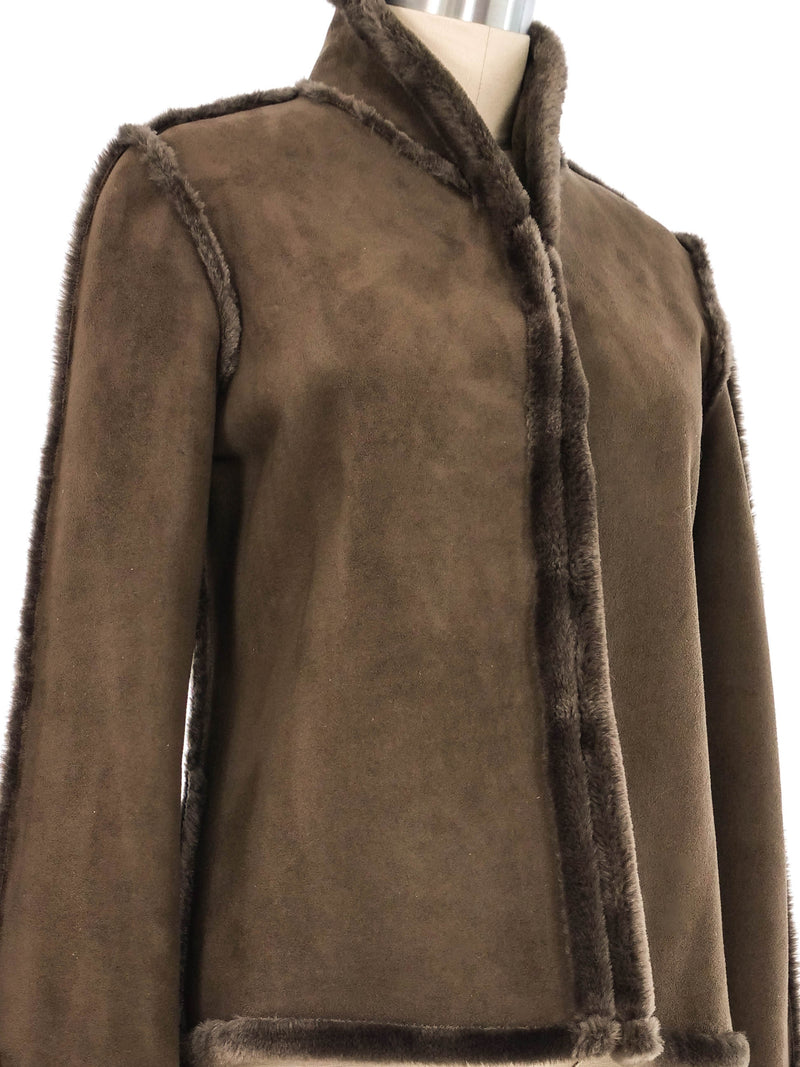 Chloe Faux Suede Jacket Jacket arcadeshops.com