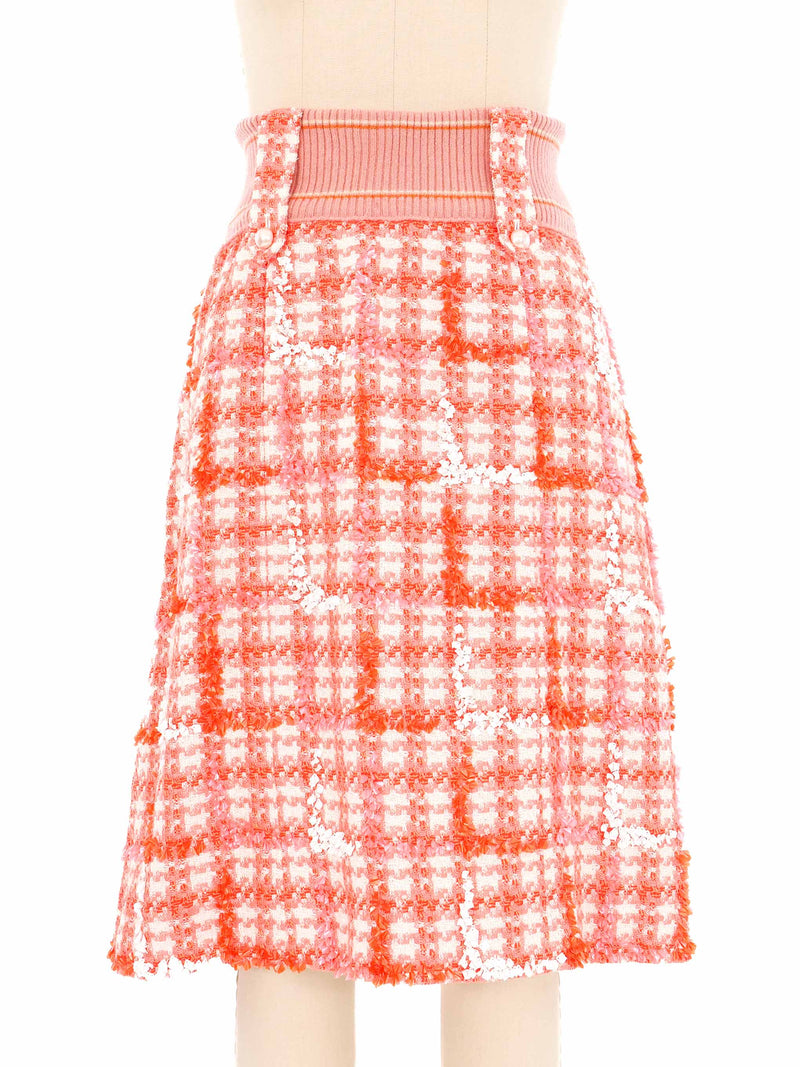 Chanel Embellished Tweed Sweater Trim Skirt Bottom arcadeshops.com
