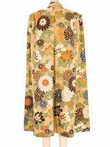 1940s Floral Brocade Cape Outerwear arcadeshops.com